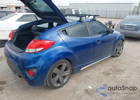 2015 Hyundai Veloster Turbo z USA, uszkodzony, nr VIN KMHTC6AE4FU241994